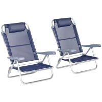 Set of 2 scaune portabile de pescuit Outsunny , Scaune de camping(m-11)