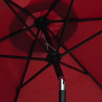 Outsunny Umbrela de Gradina cu Inclinare, Deschidere cu Manivela Φ2.6x2.35m(m-12)