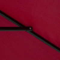 Outsunny Umbrela de Gradina cu Inclinare, Deschidere cu Manivela Φ2.6x2.35m(m-10)