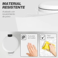 HOMCOM Papelera de Cocina 30L con Pedal Tapa de Cierre Suave y Cubo Extraíble para Dormitorio Oficina Estudio Salón Crema(m-6)