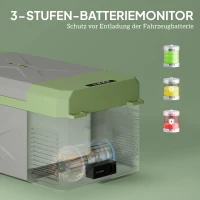 Outsunny 16,3L Lodówka Kompressorowa Elektryczna z Funkcją ECO Szary+Zielony(m-6)