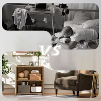 HOMCOM Aparador de Salón con 2 Puertas Armario Auxiliar con 2 Estantes para Libros Ropa Juguetes Estilo Moderno 70x39x70 cm Madera Natural(m-7)