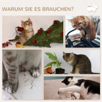PawHut Kletterwand Katzen 7-teilig Katzen Kletterwand Set mit Katzenhaus, Plattform, Plattform Grau(m-7)