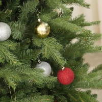 HOMCOM Weihnachtsbaum, Alpentanne, naturgetreu, breit & üppig, 180 x Φ105 cm, Grün(m-9)