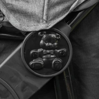 PawHut Wózek dla psa wózek dla psów kotów Pet Stroller z 3 kołami składany Oxford kolor szary(m-12)