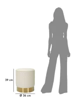 Mauro Ferretti Taburet Rotund Sharon cm Ø36X39(m-7)