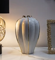 Mauro Ferretti Vaza De Olar Ceramica cm Ø 21X40(m-5)