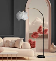 Mauro Ferretti Lampa De Podea Alb Si Negru cm 100X150-180(m-6)