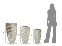 Mauro Ferretti Suport Vaze 3 Bucati cm Ø 38,1X90,8-30,5X75,6-24,8X62,2(m-9)