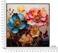 Mauro Ferretti Pictura Pe Pânza Lacuita Narcy -A- Cu Rama cm 82X4X82(m-7)