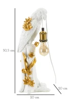 Mauro Ferretti Lampă In Forma De Papagal cm 20X20X50,5(m-9)