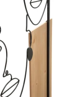 Mauro Ferretti Faces Panou De Perete Fier Si Lemn cm 63X2X90(m-4)