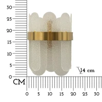 Mauro Ferretti Lampa De Perete Gri cm 20X14X28(m-7)