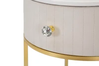 Mauro Ferretti Noptieră Montpellier Crem cm Ø 42X48(m-3)