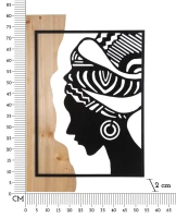 Mauro Ferretti Panou De Perete Tribal Fier Si Lemn cm 53X2X80(m-6)