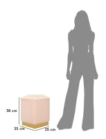 Mauro Ferretti Tabiuret Pentagonal Sharon cm 35X35X38(m-8)