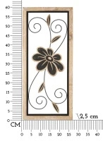 Mauro Ferretti  Panou De Perete Fier/Lemn Koman -A- cm 26X2,5X60(m-6)