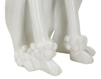 Mauro Ferretti Statuie In Forma De Caine Alb cm 20X26X61(m-6)