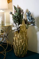 Mauro Ferretti Vaza Din Resina Aurie cm 32X34X80(m-5)