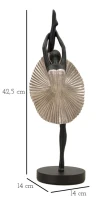 Mauro Ferretti Figurina Baleerina Argintie -B-cm 14X14X42,5(m-7)