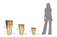 Mauro Ferretti  Suport Vaze 3 Bucati cm 39X42X75-32X32X55-25X25X35(m-8)