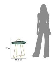 Mauro Ferretti Masuta Verde cm Ø 45X59(m-8)