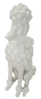 Mauro Ferretti Statuie In Forma De Caine Alb cm 20X26X61(m-5)