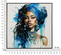 Mauro Ferretti Pictura Pe Pânza Lacuita Cadru cm 82X4X82(m-7)