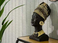 Mauro Ferretti Statuie Femeie Masai cm 21,5X27,5X45(m-7)