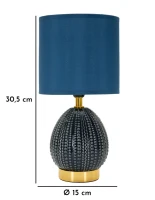 Mauro Ferretti Lampă Noptiera Pigny Albastru cm Ø 15X30,5(m-6)