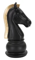 Mauro Ferretti Sculptura Cal Negru Si Aurii cm 10,5X8,5X19(m-1)