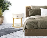 Mauro Ferretti Noptieră Montpellier Crem cm Ø 42X48(m-6)