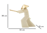 Mauro Ferretti Statuie Samurai cm 34X12X30(m-8)