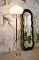 Mauro Ferretti Lampa De Podea Alb Si Aurii cm Ø 43X170(m-5)