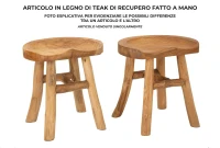 Mauro Ferretti   Taburet Din Tec  Reciclat cm 40X32X42(m-8)