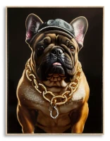 Mauro Ferretti  Pictura Pe Pânza Lacutata Bully Cu Rama cm 62X4X82(m-1)