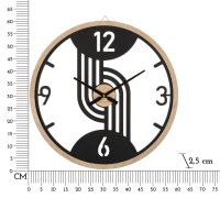 Mauro Ferretti Clips Ceas De Perete cm Ø 60X2,5(m-6)