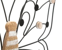 Mauro Ferretti Panou Perete Fier/Lemn Fluture cm 39,5X1,5X33,5 Min 2(m-3)