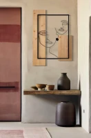 Mauro Ferretti Faces Panou De Perete Fier Si Lemn cm 63X2X90(m-5)