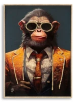 Mauro Ferretti Pictura De Perete Cu Rama Maimuta cm 52,5X2,8X72,5(m-1)