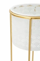 Mauro Ferretti Suport Vaza Alb Set 2 Buc cm Ø 17X46-14X34(m-3)