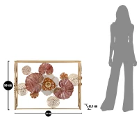 Mauro Ferretti Consola Din Metal Aurii cm 114X41,5X80(m-8)