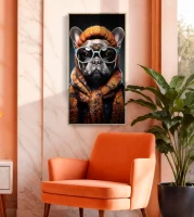 Mauro Ferretti Pictura De Perete Lăcuit Cu Rama-A- cm 42,5X2,8X82,5(m-6)