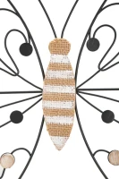 Mauro Ferretti Panou Perete Fier/Lemn Fluture cm 39,5X1,5X33,5 Min 2(m-2)