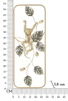 Mauro Ferretti Panou De Perete Fier Maimuta cm 28,6X3,8X74,3(m-6)