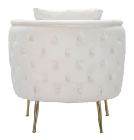 Mauro Ferretti Fotoliu Bucuresti Crema Si Aurii cm 76X74X73(m-5)