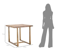 Mauro Ferretti Masă De Bucătărie Ankara, Dimensiuni: 80X80X76 cm.(m-8)