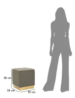 Mauro Ferretti Sharon Square Taburet cm 35X35X38(m-7)