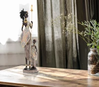 Mauro Ferretti Masai Tribal Cu Fiul cm 11,5X8,5X46(m-5)