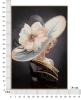 Mauro Ferretti Pictura Pe Pânza Lacuita Pălăria Wien -A- Cu Cadru cm 62X4X92(m-7)